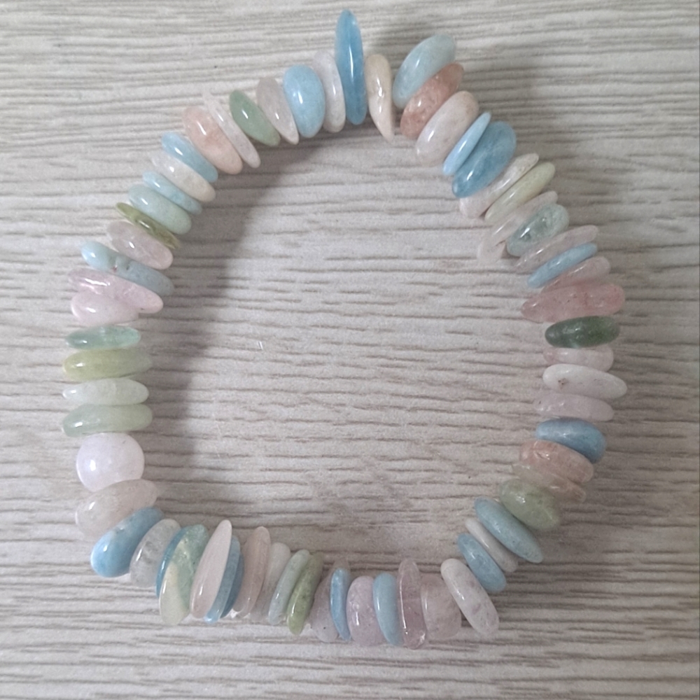Morganite Stone Bracelet